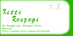 kitti reszegi business card